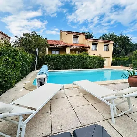 빌라 Climatisee Confort Grand Jardin Clos Avec Piscine, Proche *